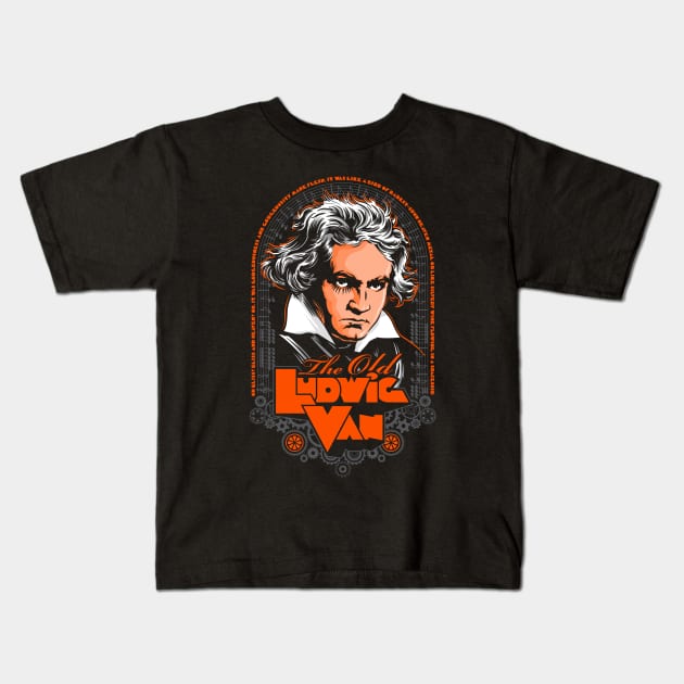 LUDWIG VAN Kids T-Shirt by CappO